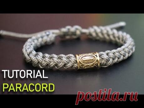 Pulsera paracord delgada fácil con runa vikinga