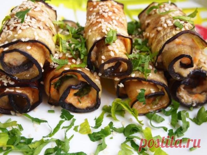 Рулетики из баклажанов: 6 вкусных рецептов