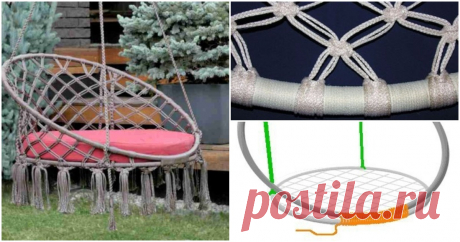 Полезная вещица для сада из шнура и труб.