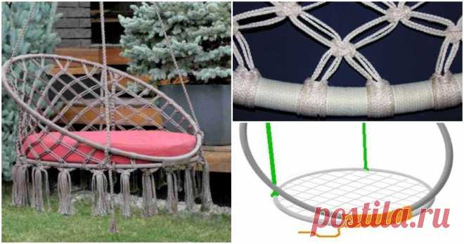 Полезная вещица для сада из шнура и труб.