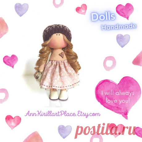 Fabric Interior Doll Nursery Tilda Doll Textile Soft Doll | Etsy