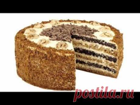 Медовый торт "Домашний" Без раскатывания коржей