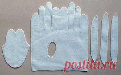 Выкройка и пошив перчаток