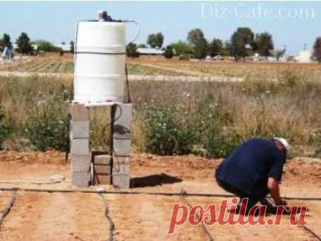 КАК СДЕЛАТЬ ПРОСТЕЙШИЙ КАПЕЛЬНЫЙ ПОЛИВ ИЗ БОЧКИ - Садоводка