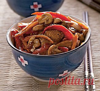 Стир фрай из курицы с медом и чесноком, второе блюдо. Пошаговый рецепт с фото на Gastronom.ru