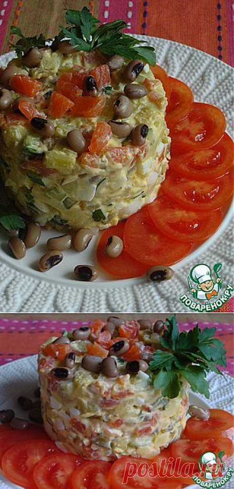Нежный рыбный салат - кулинарный рецепт
