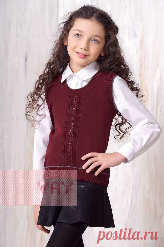 Школьная форма от марки VAY. Жилет для девочек школьный от VAY (артикул 752), цветовое решение бордо/серый. Ещё больше школьной формы марки ВЭЙ на наших сайтах. Официальное представительство бренда VAY: купить в розницу в магазине Согревай.ру https://www.sogrevay.ru, оптовые закупки на Ньювэй.ру https://www.newvay.ru