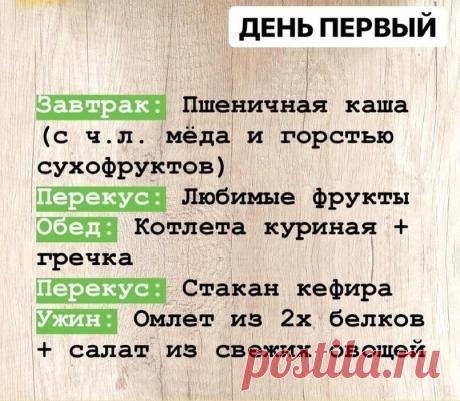 План правильного питания на целую неделю. Берем на заметку!