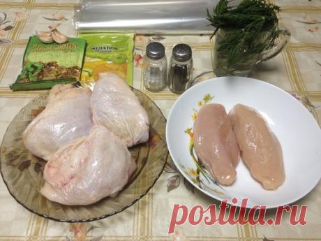 МРАМОРНЫЙ РУЛЕТ ИЗ КУРИЦЫ