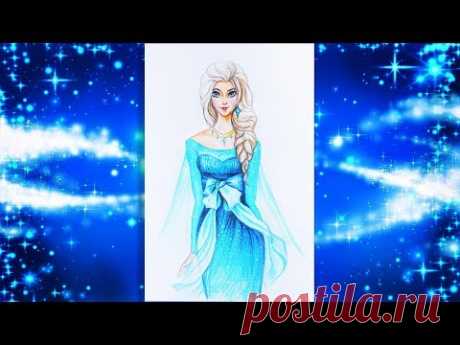 КАК НАРИСОВАТЬ ПРИНЦЕССУ ❄ УРОКИ РИСОВАНИЯ❄ ПОРТРЕТ ДЕВУШКИ
