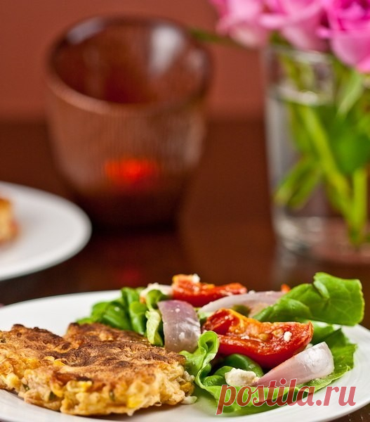 ​Блинчики с кукурузой
