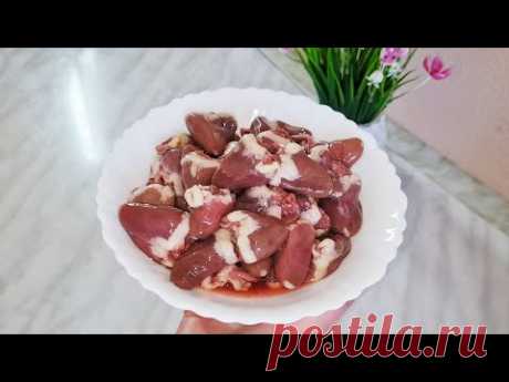 БОМБИЧЕСКАЯ ГОРЯЧАЯ ЗАКУСКА! Куриные сердечки в подливе.