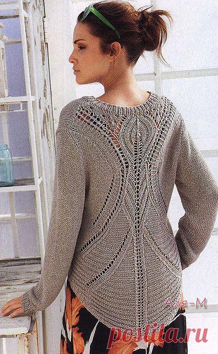 Оригинальный вязаный женский джемпер | "Лада*Дом"