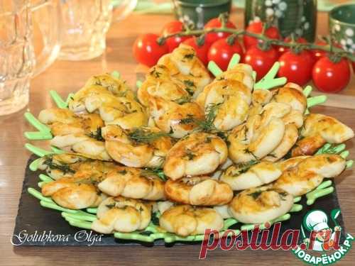 Морские узелки с чесночным маслом – кулинарный рецепт