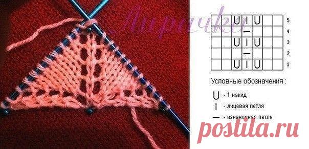 Вязание центральной петли в шалях (Уроки и МК по ВЯЗАНИЮ) — Журнал Вдохновение Рукодельницы