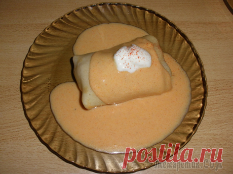 Венгрские блинчики с мясом ( Hortobágyi húsos palacsinta)