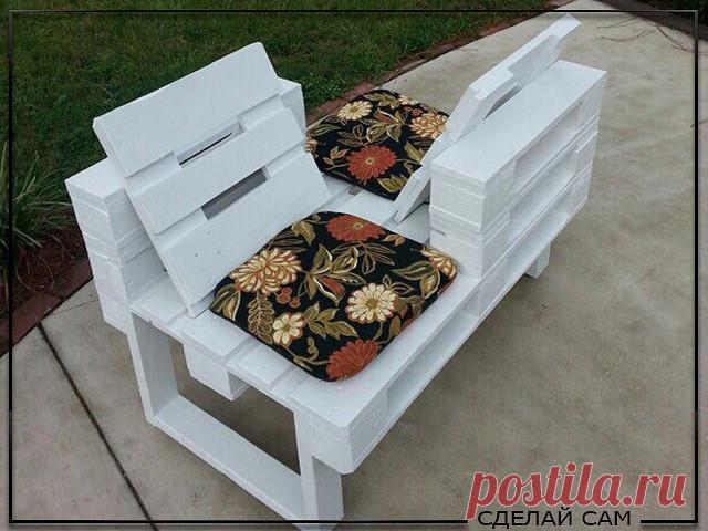 Из паллет.
#идеи