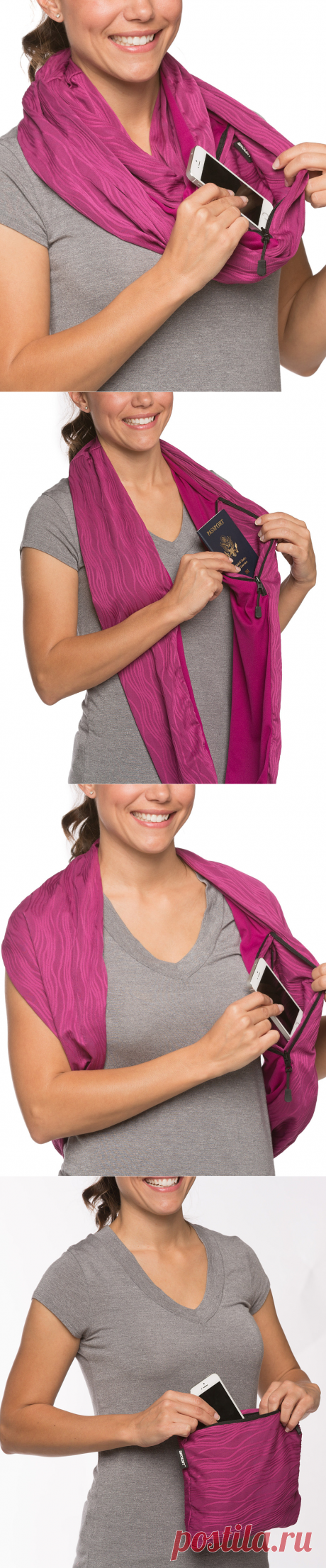 SHOLDIT Sunset Fuchsia Pocket Infinity Scarf | zulily