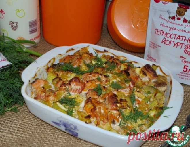 Горбуша с овощами – кулинарный рецепт
