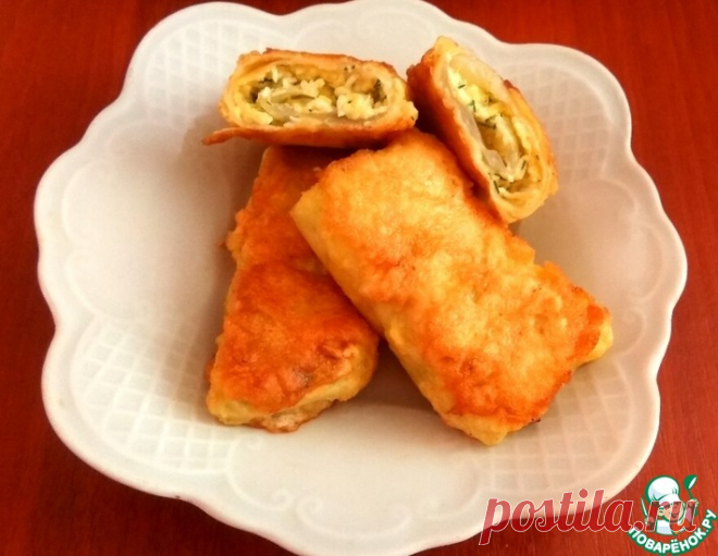 Капустные рулетики с яйцом и сыром – кулинарный рецепт