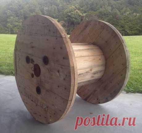 Кресло из кабельного барабана | Самоделкино