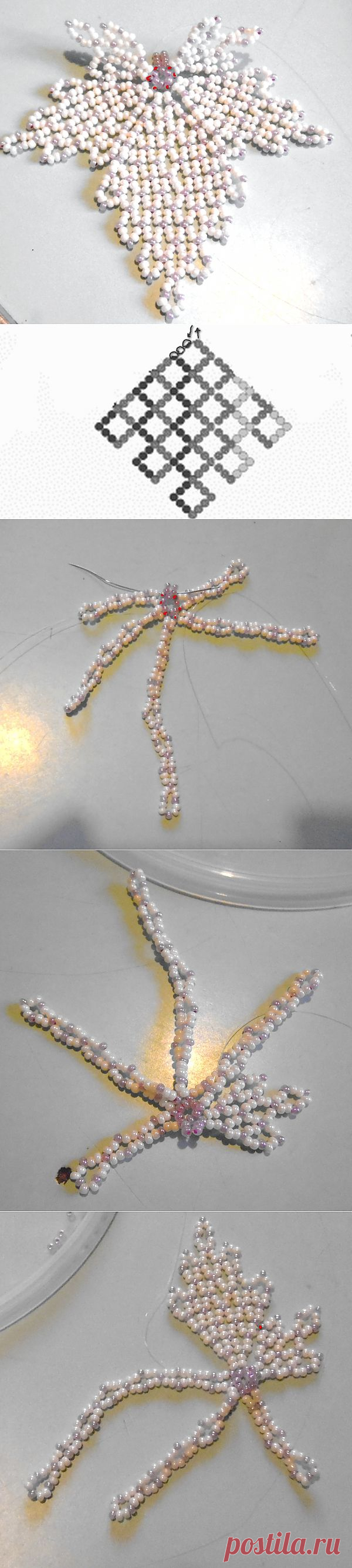 Flower Bead, beaded flowers scheme, technique of weaving colors of beads | Laboratory household