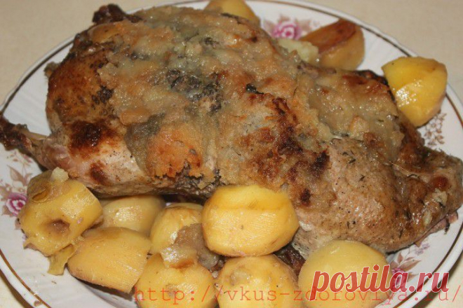 (+1) - Утка с яблоками и картофелем | Любимые рецепты