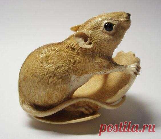 Чудесные мышки Олега Дорошенко. Резьба по бивню мамонта. Золотые руки! | Люблю Себя