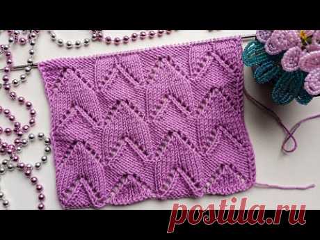 Красивый ажурный узор🌷/ Схема узора/ Beautiful openwork pattern