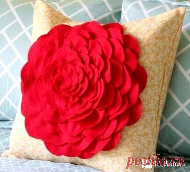 Подушки-цветы своими руками: мастер-класс