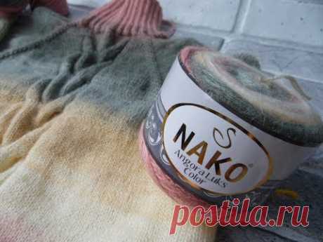 Обзор пряжи  Nako Angora Luks Color