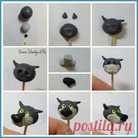 волк из мультика Мастер-классы по лепке