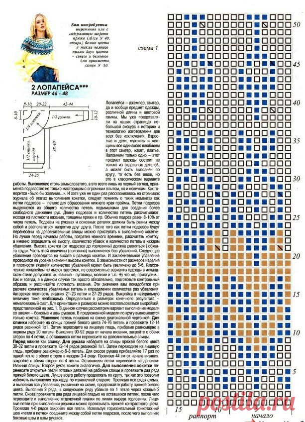 ДЖЕМПЕРЫ С КРУГЛОЙ КОКЕТКОЙ ЖАККАРД. ЛОПАПЕЙСА. | Копилка узоров (Вязание спицами) | Дзен