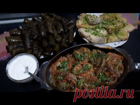 Толма и голубцы из капусты и виноградных листьев | Tolma and stuffed cabbage and grape leaves