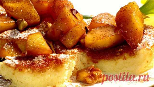 Pfannkuchen, оладьи с карамельными яблоками. Рецепт c фото, мы подскажем, как приготовить!
