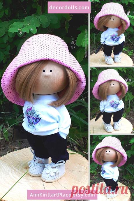 Girl Gift Doll Portrait Cloth Doll Fabric Rag Doll Textile | Etsy
