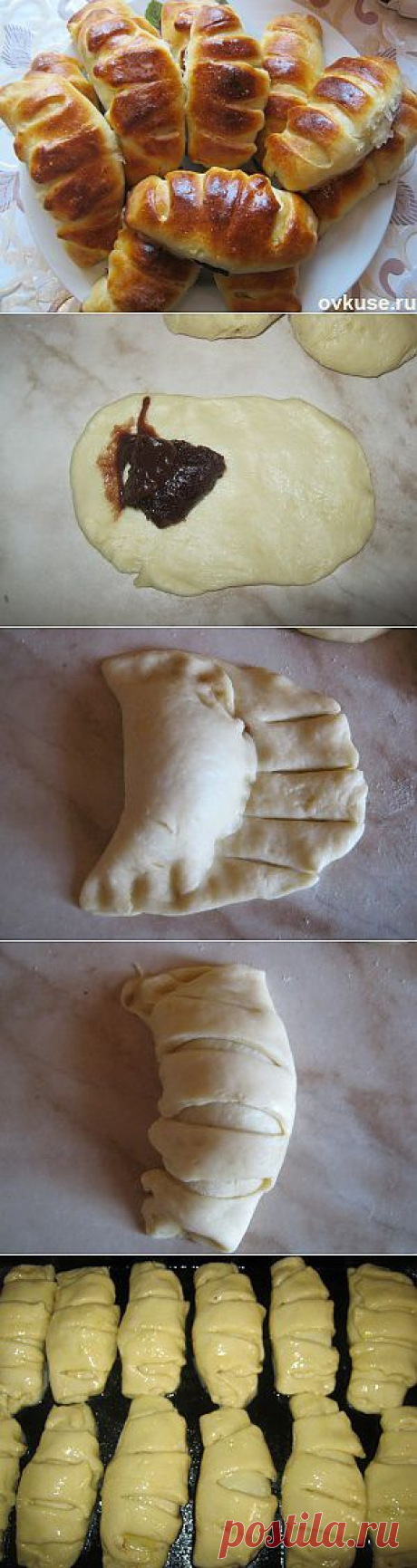 Булочки с шоколадным кремом.