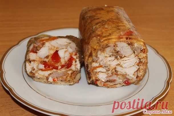 Куриный рулет в коробке из под сока. - Люблю готовить - Страна Мам