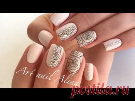 Розы на Ногтях, Нежный Маникюр! Гель-лаки F.O.X. Слайдер-дизайты Tattoo Nails!
