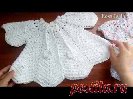 Abrigo o batita para niña Talla desde recién nacido a 9 meses