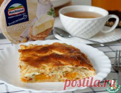 Тёплый пирог с тыквой и сыром – кулинарный рецепт