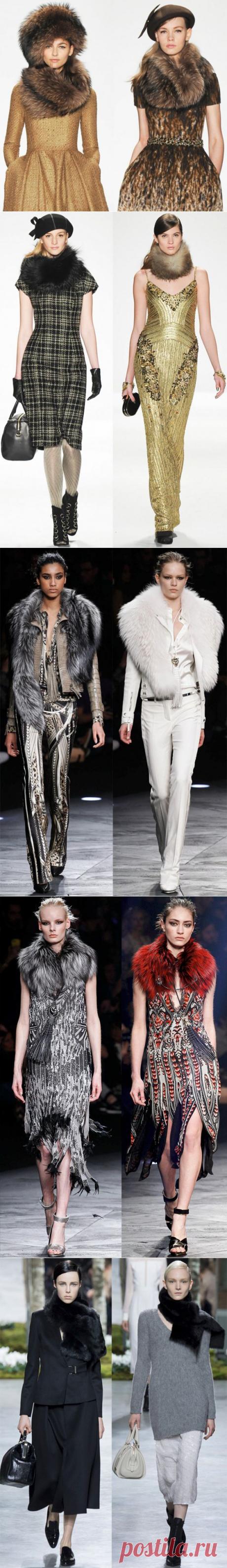 Меховые аксессуары - горжетки, болеро, палантины и меховой