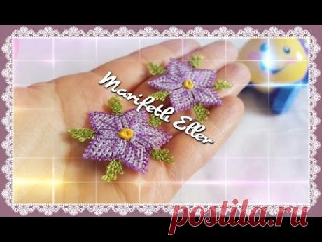 İğne Oyası Yıldız Çiçeğinin Anlatımlı Yapılışı | 48. Model