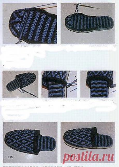 Тапочки на твердой подошве в азиатском стиле | Плюшкина со знаком &quot;+&quot;