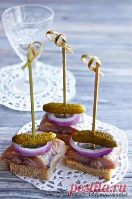 Канапе под водочку - Рецепты с картинками