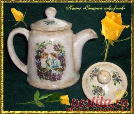 Мастер-класс по декупажу: Панно &quot;Старый шкафчик&quot;