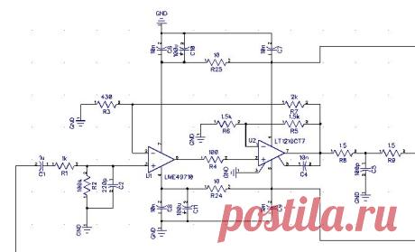 Усилитель для наушников на основе композитной схемы LME49710 + LT1210CT7 / Geektimes