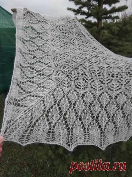 Шаль спицами -Пастушка- из категории Мои работы – Вязаные идеи, идеи для вязания