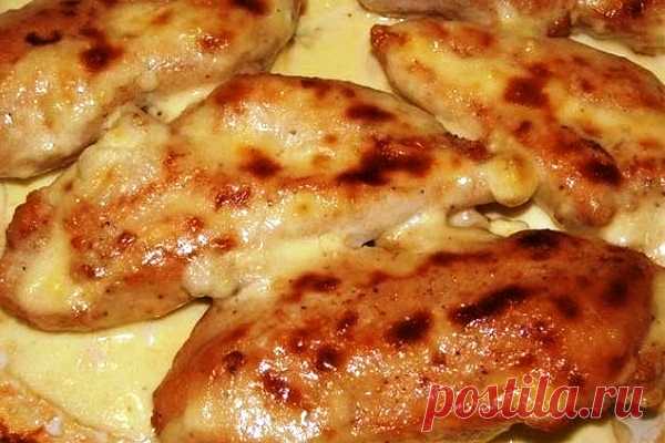 Куриная грудка в кефире