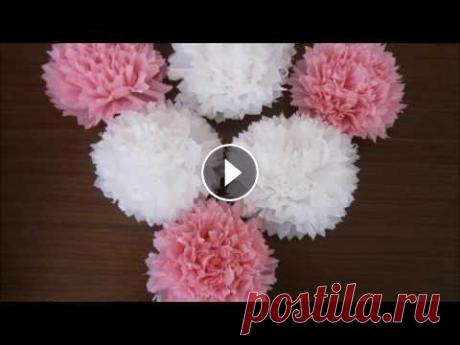 Как сделать ЦВЕТЫ ИЗ САЛФЕТОК / How to make flowers out of paper napkins. Мастер-класс. Как сделать цветы из бумажных салфеток. Цветы из бумажных салфеток сделать очень просто Для этого нужно всего несколько салфеток и немно...